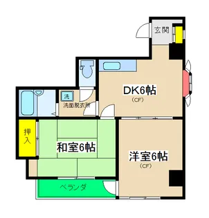 阿達ハイム【4階】の間取り