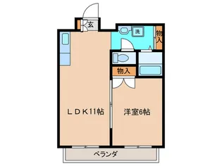 パルティ-レ武蔵中原【1階】の間取り