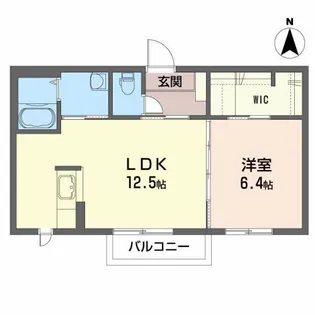 ピュア フラッツ【2階】の間取り