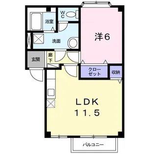 エスポワール水戸瀬【1階】の間取り