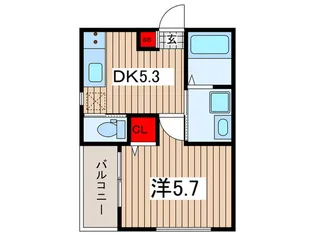 ベル フローレ【1階】の間取り