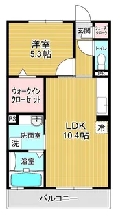 ラヴィショーA館【2階】の間取り