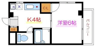 シャルマンモリタII【4階】の間取り