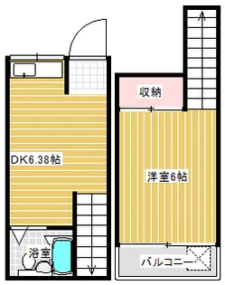フラット白山第一【1階】の間取り