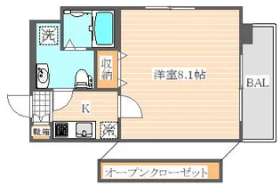 Pond Mum SUMIYOSHI【7階】の間取り