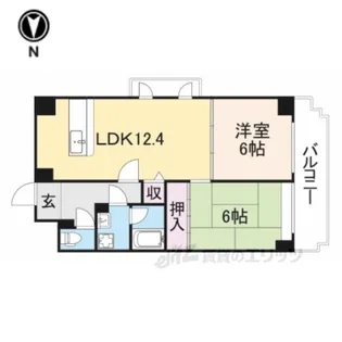デルニエアン【4階】の間取り