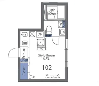 アヴァンタージュ恵比寿【1階】の間取り