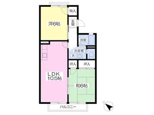 サンエイト【2階】の間取り