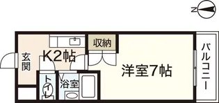 87Gメゾンマスイ【2階】の間取り
