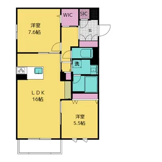 CASA OTSUBO【2階】の間取り