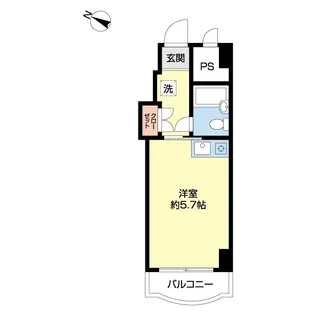 フラッツ西千葉【6階】の間取り