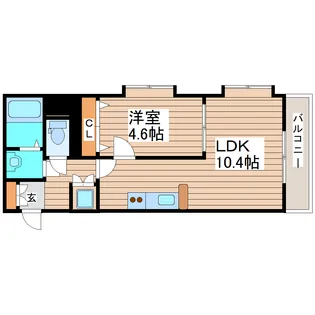 スクエア泉中央【4階】の間取り