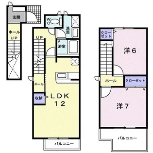 サンピアKATOH【2階】の間取り