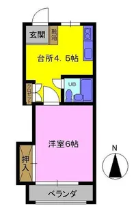 三洋コーポ【3階】の間取り