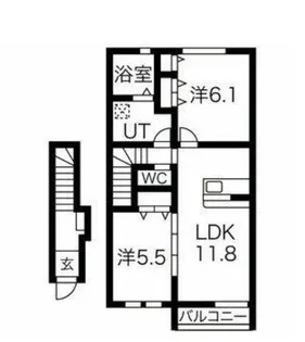 Morgenrote南沢 B【2階】の間取り