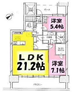 ダイヤパレス公園通り【8階】の間取り