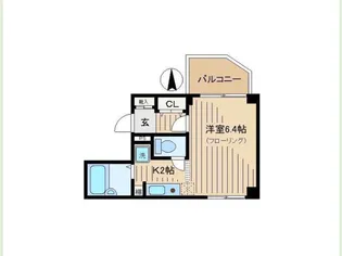 リバティ西新宿【2階】の間取り