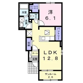 ナリッシュ II【1階】の間取り