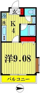 シャルマン草加南【1階】の間取り