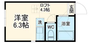ユナイト和田町ハポニョールの杜【1階】の間取り