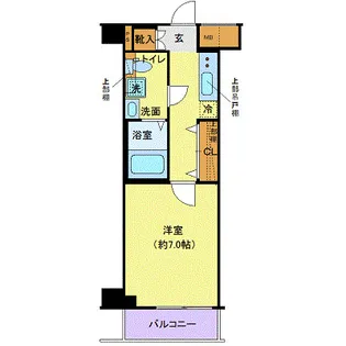 クレヴィスタ豊洲ベイサイドII【1階】の間取り