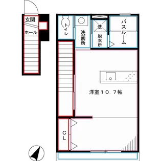 OHANA House 4T【2階】の間取り