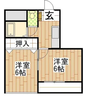陽行マンション【3階】の間取り