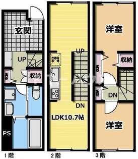 MOK TERRACE行徳【3階】の間取り