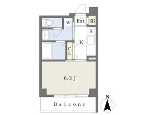 コンフォールいわき【5階】の間取り