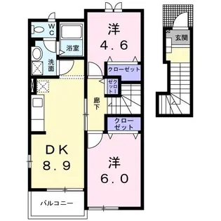 ヴィラ サンライズ【2階】の間取り