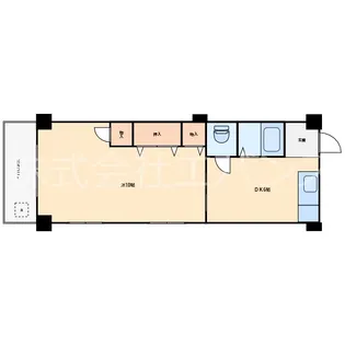 領家マンション【5階】の間取り