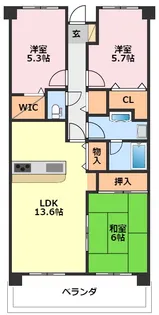 ベルドゥムール柏湯元温泉【3階】の間取り