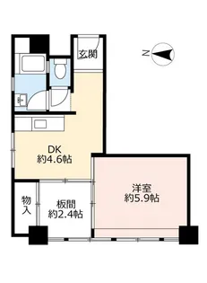 UR森之宮【2階】の間取り