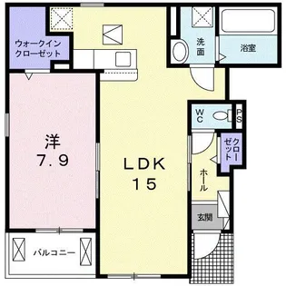Maison de フルール【1階】の間取り
