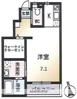 テアトル綾【1階】の間取り