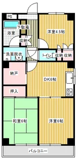 イーストヒルズユウキ【4階】の間取り