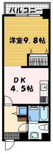 リファレンス浜町【11階】の間取り
