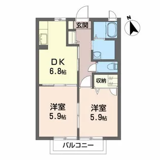 リジェール【1階】の間取り