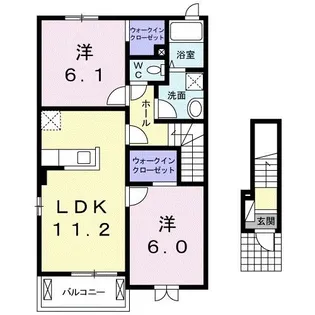アイメニーエヌケー II【2階】の間取り