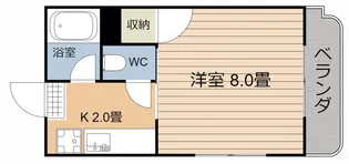 Mハウス唐湊【2階】の間取り