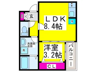 Sea Garden Rinku【1階】の間取り