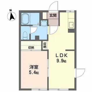 ノーブル・メゾン【1階】の間取り