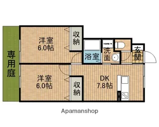 コミュニティービレッジ下小田A【1階】の間取り