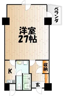南小倉駅前ビル【8階】の間取り