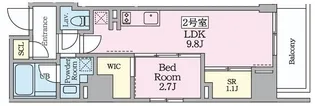 プライムブリス横濱関内【7階】の間取り