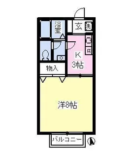 サニーハウスYODA【2階】の間取り