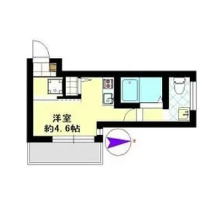 フラット横浜大口【3階】の間取り