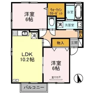 アミターバー【2階】の間取り
