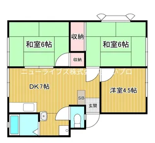 シャインハヤミ【1階】の間取り