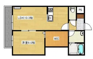 メリディアンルクス多賀城【3階】の間取り